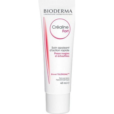 BIODERMA Créaline Fort Soin Apaisant d’Action Rapide Peaux Rougies et Échauffées 40ml