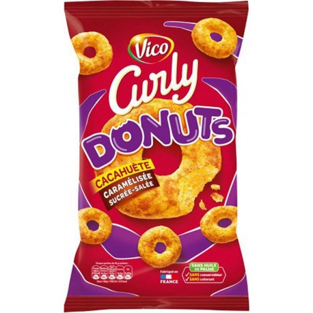 Vico Curly Donuts Cacahuète Caramélisée Sucrée-Salée 100g