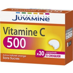 Juvamine Vitamine C 500 Arôme Naturel Orange Sans Sucres