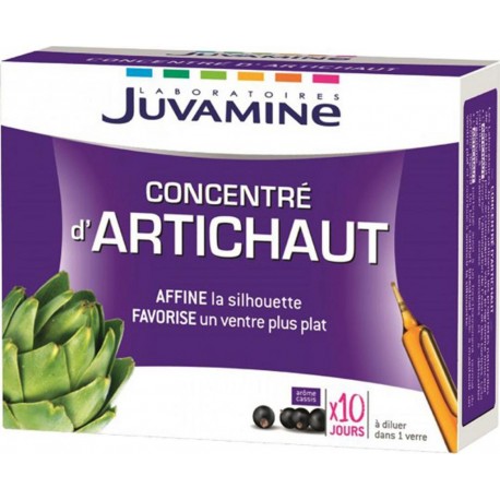 Juvamine Concentré d’Artichaut Affine la Silhouette Favorise un Ventre Plus Plat Arôme Cassis