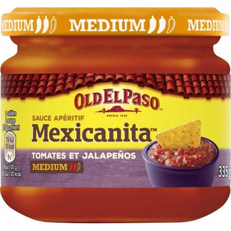 Old El Paso Sauce Apéritif Mexicanita Tomates et Jalapenos Médium 335g