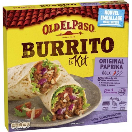 Old El Paso Burrito Le Kit Original Paprika Doux 510g