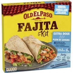 Old El Paso Fajita Le Kit Extra Doux Plein de Saveurs 478g