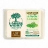 L’Arbre Vert Savon Doux aux Extraits Bio de Menthe et de Basilic par 2 de 100g (lot de 6 soit 12 savons)