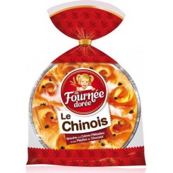 La Fournée Dorée Le Chinois Brioche à la Crème Pâtissière et aux Pépites de Chocolat 500g