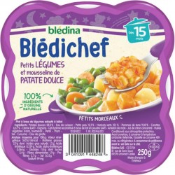 Blédina Blédichef Petits Légumes et Mousseline de Patate Douce