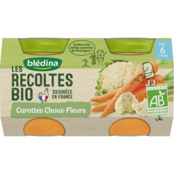 Blédina Les Récoltes Bio Carottes Choux -Fleurs