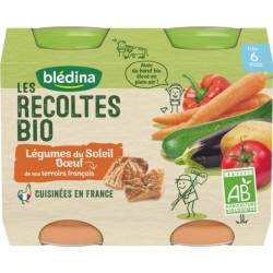 Blédina Les Récoltes Bio Légumes du Soleil Boeuf