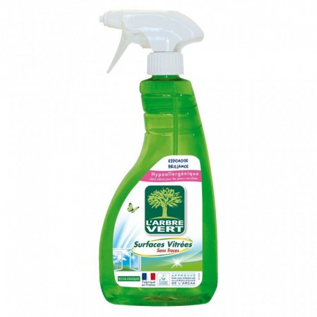 L’Arbre Vert Spray Hypoallergénique Surfaces Vitrées Sans Traces 750ml (lot de 6)