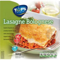 Top’s Cuisine Lasagne Bolognese 350g