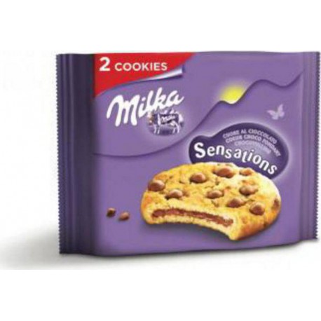 Milka 2 Cookies Sensations Coeur Choco Fondant 52g