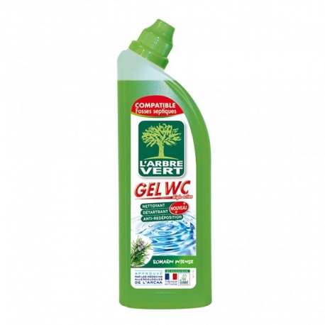 L’Arbre Vert Gel WC Nettoyant Détartrant Anti-Redéposition Romarin Intense 740ml (lot de 6)