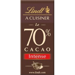 Lindt A Cuisiner Le 70% Cacao Intense 180g