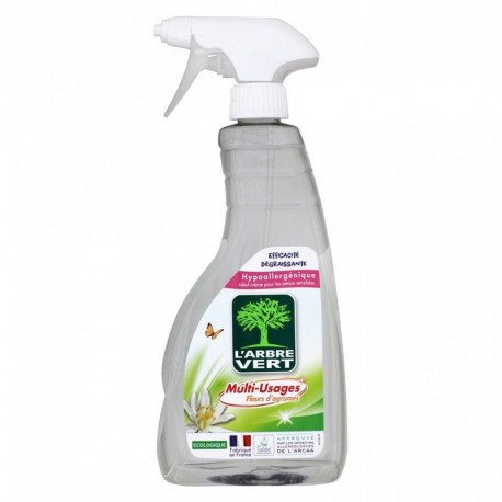 L’Arbre Vert Spray Hypoallergénique Multi-Usages Fleurs d’Agrumes 740ml (lot de 6)