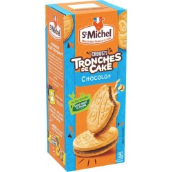 St Michel Crousti Tronches de Cake Chocolat 228g