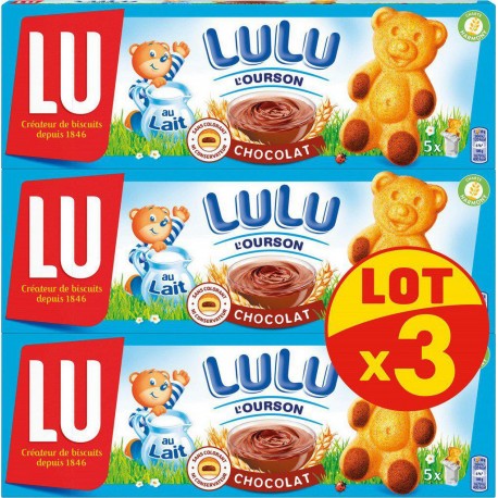 LULU L'OURSON Gâteaux chocolat 150g