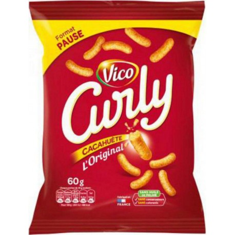 Vico Curly Cacahuète 60g