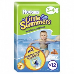 Huggies Little Swimmers Maillots de Bain Jetables (bébé 3-4ans) x12 (lot de 2 soit 24 maillots)