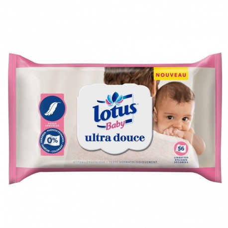 Lotus Baby Peau Nette Lingettes (lot de 6 soit 336 lingettes)