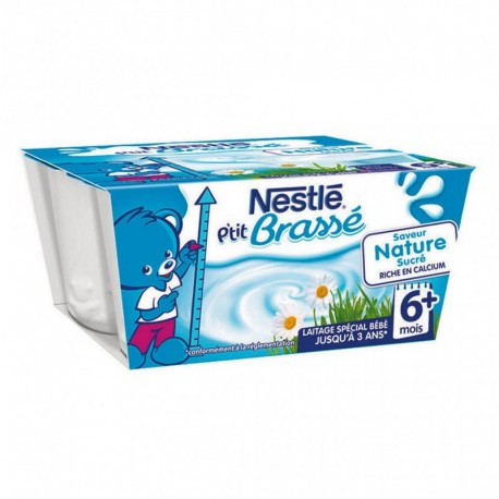 Nestle P Tit Brasse Saveur Nature Sucre Riche En Calcium 6 Mois Par 4 Pots De 100g Lot De 8 Soit 32 Pots Megastorexpress Com