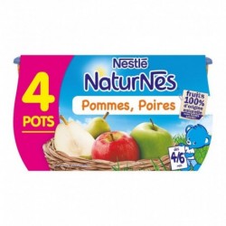 Nestlé Naturnes Pommes Poires (dès 4-6 mois) par 4 pots de 130g (lot de 6 soit 24 pots)