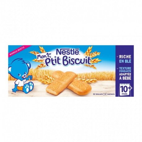 Nestlé Mon 1er P’tit Biscuit Riche en Blé par 32 biscuits 180g (lot de 6 soit 192 biscuits)