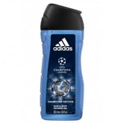 Adidas Hair & Body Shower Gel Champions League Edition 250ml (lot de 6)
