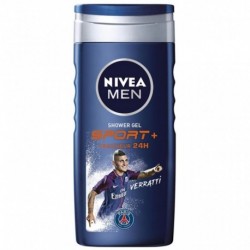 Nivea Men Shower Gel Sport+ Fraîcheur 24H 250ml (lot de 6)