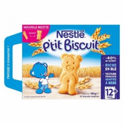 Nestlé P’tit Biscuit (+ 12 mois) par 37 biscuits de 180g (lot de 6 soit 222 biscuits)
