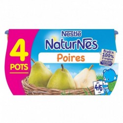 Nestlé Naturnes Poires (dès 4-6 mois) par 4 pots de 130g (lot de 6 soit 24 pots)
