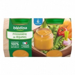 Blédina Printanière de Légumes (de 6 à 36 mois) par 2 pots de 130g (lot de 10 soit 20 pots)