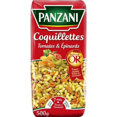 PANZANI COQUILLETTES tomates et épinards 500g