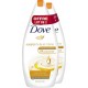 Dove Gel Douche Surgras Sans Sulfates, Huile et Crème pour Peaux Sèches 750ml (lot de 2)