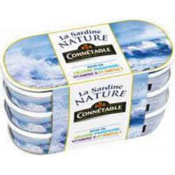 CONNETABLE SARDINE NATUR 3X39G