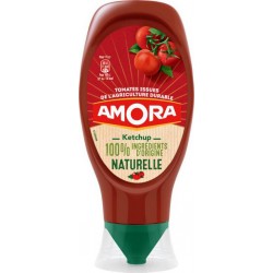 Amora Ketchup 100% Ingrédients d’Origine Naturelle 469g (lot de 5)