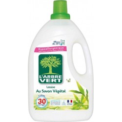 L’Arbre Vert Hypoallergénique Lessive au Savon Végétal 2L (lot de 2)