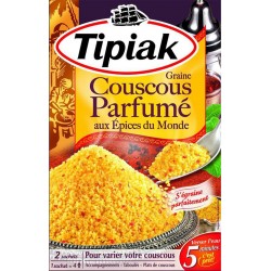 Tipiak Graine Couscous Parfumé aux Épices du Monde par 2 Sachets 510g (lot de 4)