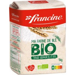 Francine Farine de blé T55 Bio 1Kg