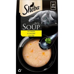 Sheba SOUPES Aux Filets de Poulet 4x40g 160g