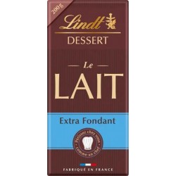 LINDT CHOCOLAT DESSERT LAIT extra fondant 200g