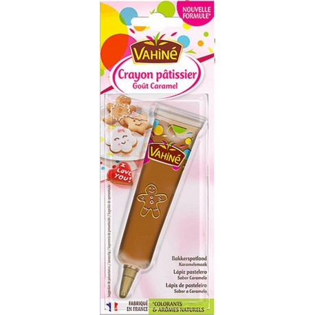 Vahiné Crayon Pâtissier Goût Caramel Colorants & Arômes Naturels 23g (lot de 3)