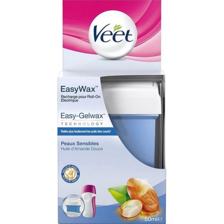 Veet Recharge EasyWax Maillot et Aisselles Peaux Sensibles 50ml