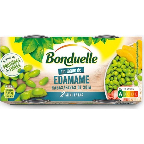 BONDUELLE Fèves de soja sous vide 2x65g