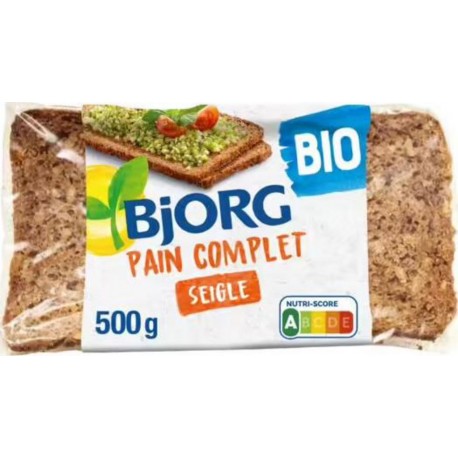 BJORGORG Pain complet de seigle bio 500G