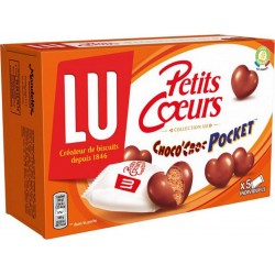 LU Petits Coeurs Collection LU Choco’Croc Pocket 180g (lot de 6)