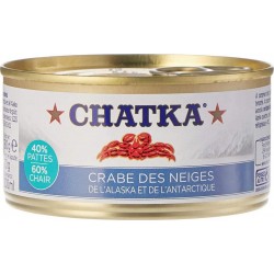 CHATKA Crabe des Neiges de l’Alaska et de l’Antarctique 40% pattes 60% chair 180g