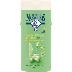 Le petit marseillais gel douche & bain extra doux feuille olive & tilleul bio 650ml