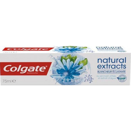 Colgate Dentifrice Natural Extracts Blancheur Eclatante 75ml (lot de 4)