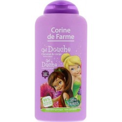 Corine de Farme Gel Douche Cheveux & Corps Disney Fée Clochette Parfum Fraise 250ml (lot de 6)