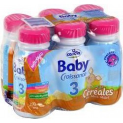 Candia Baby Croissance 3 Lait et céréales 6x25cl